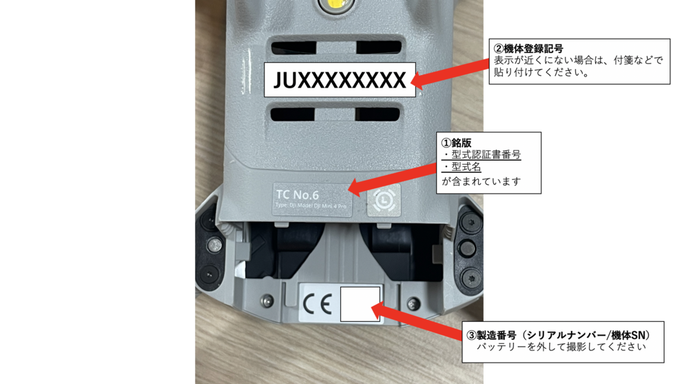申請に必要な写真の一例