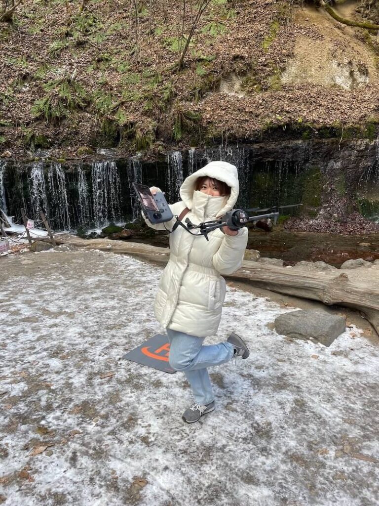 ドローンスクール埼玉レイクタウンのインスタトラクター 坪根りさ